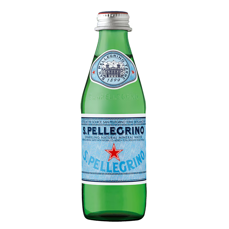 San Pellegrino 250mL Glass Bottle Sparkling Mineral Water