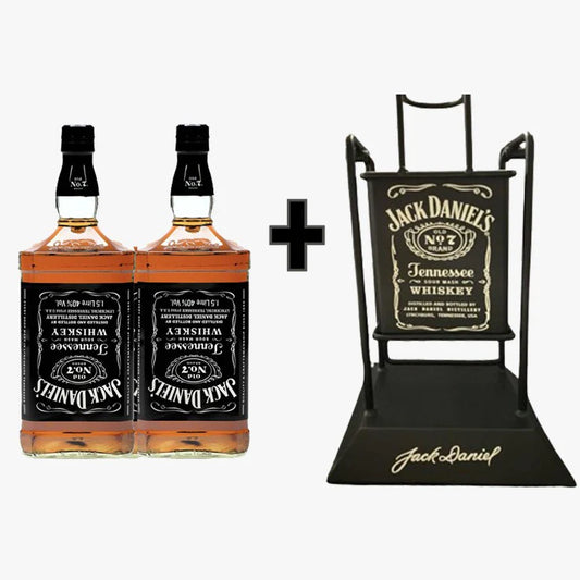 Buy 2x Jack Daniel's Old No.7 Tennessee Whiskey 1.5L with FREE 1x Jack Daniel's Cradle