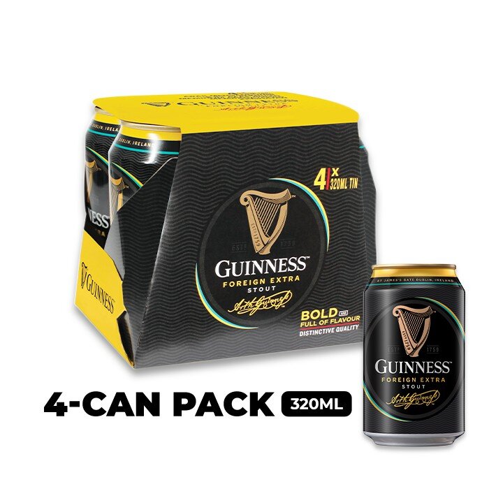 Guinness Foreign Extra Stout 320ml (Pack of 4)